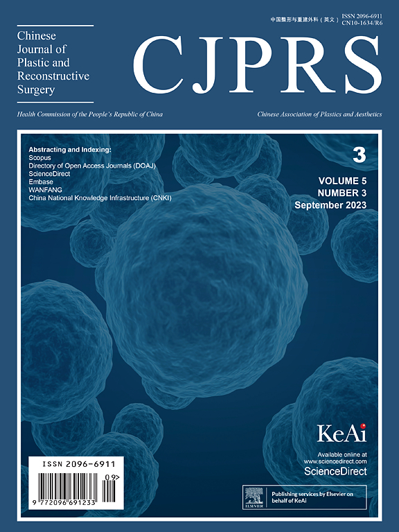 Go to journal home page - Chinese Journal of Plastic and Reconstructive Surgery